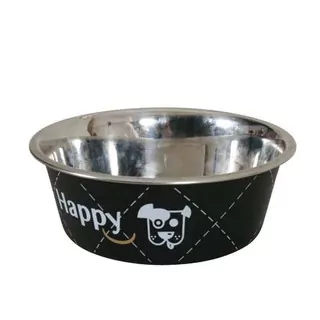 ZOLUX Nerezová miska HAPPY 17cm / 0,8l čierna