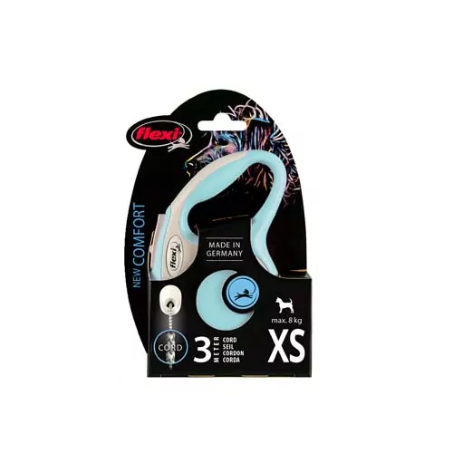 flexi New Comfort S lanko 5m svetlo modrá do 12kg
