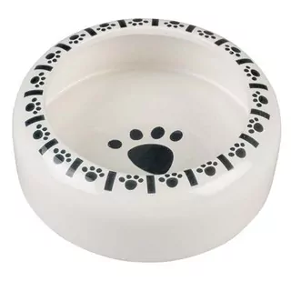DUVO+ Zaoblená keramická miska s labkami pre hlodavce L 750ml/16x16x6cm