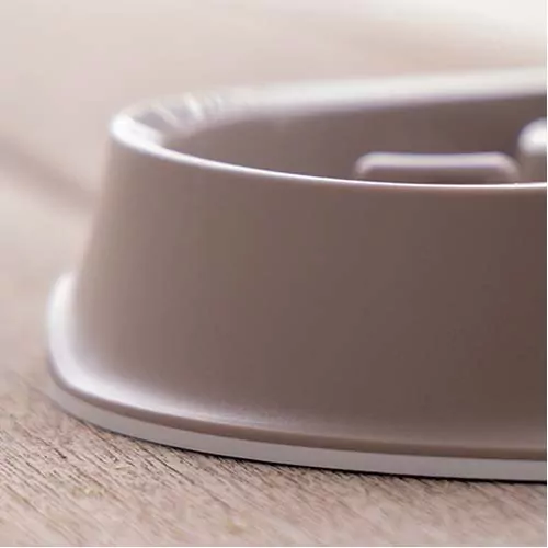 STEFANPLAST Chic protišmyková miska na pomalé jedenie 1l svetlo hnedá