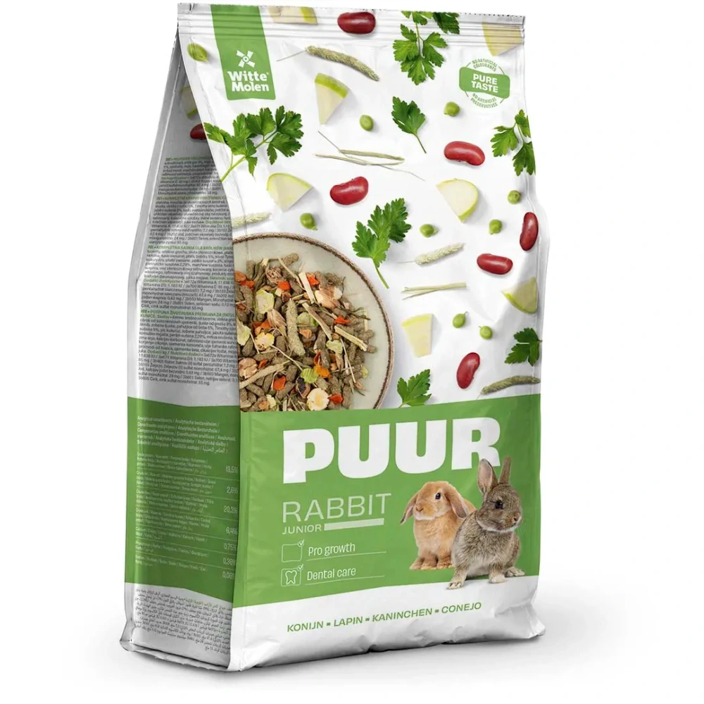 WITTE MOLEN PUUR králik JUNIOR 600g
