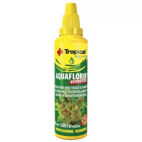 TROPICAL Aquaflorin Potassium 50ml na 500l minerálny preparát s draslíkom pre vodné rastliny
