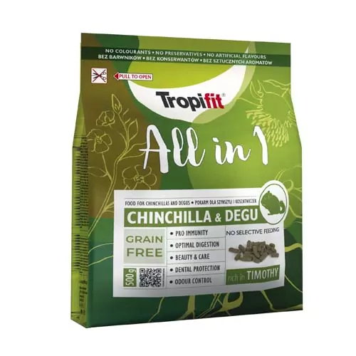 TROPIFIT ALL IN 1 Chinchilla & Degu 500g krmivo pre činčily a degu