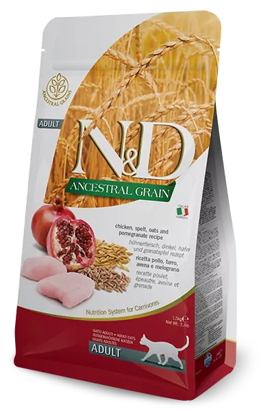 Farmina N&D cat AG adult, chicken, spelt, oats & pomegranate 5 kg