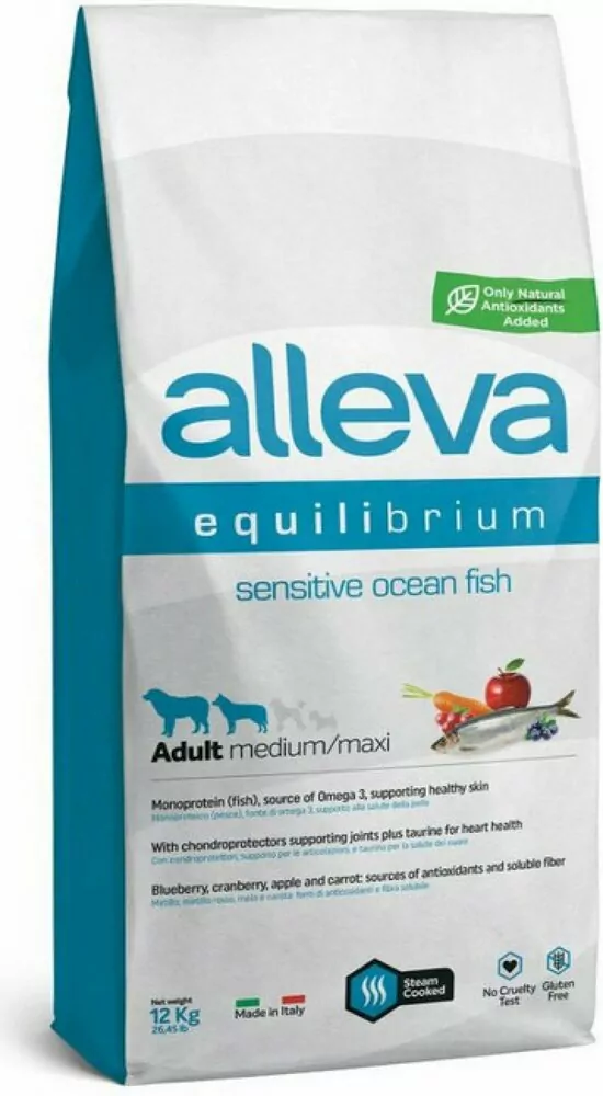 Alleva SP EQUILIBRIUM dog adult sensitive medium & maxi ocean fish 12 kg