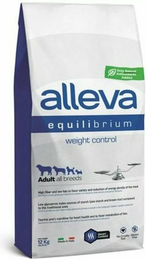 Alleva SP EQUILIBRIUM dog adult weight controll all breed chicken & ocean fish 12 kg