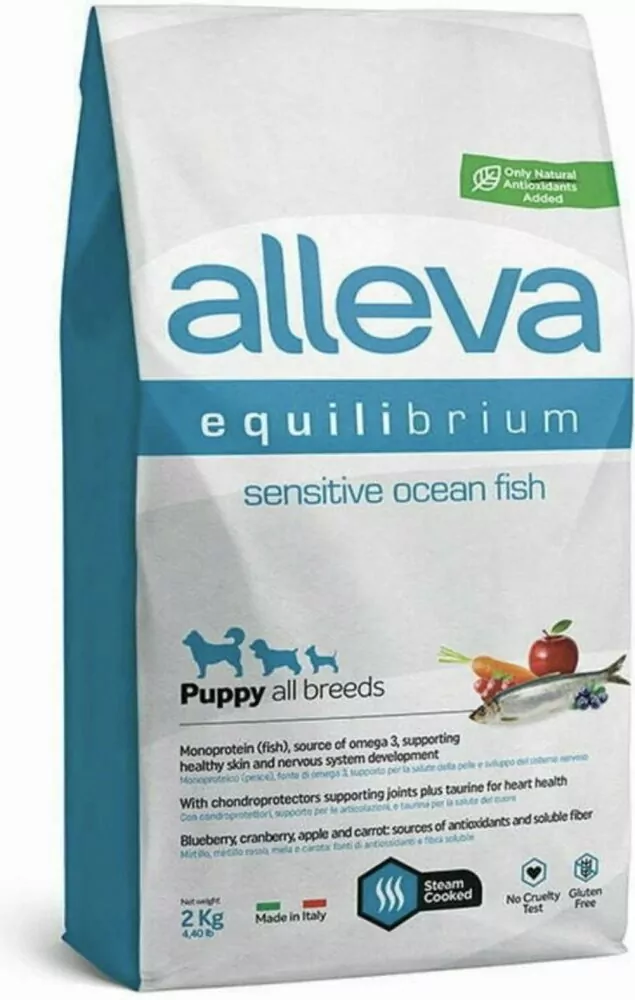 Alleva SP EQUILIBRIUM dog puppy sensitive all breeds ocean fish 12 kg