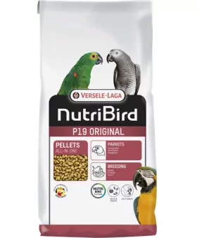 VL NutriBird P19 Original- extrudy pre chov, preperovanie a zvýšené nároky veľkých papagájov s tuzemským ovocím 10kg