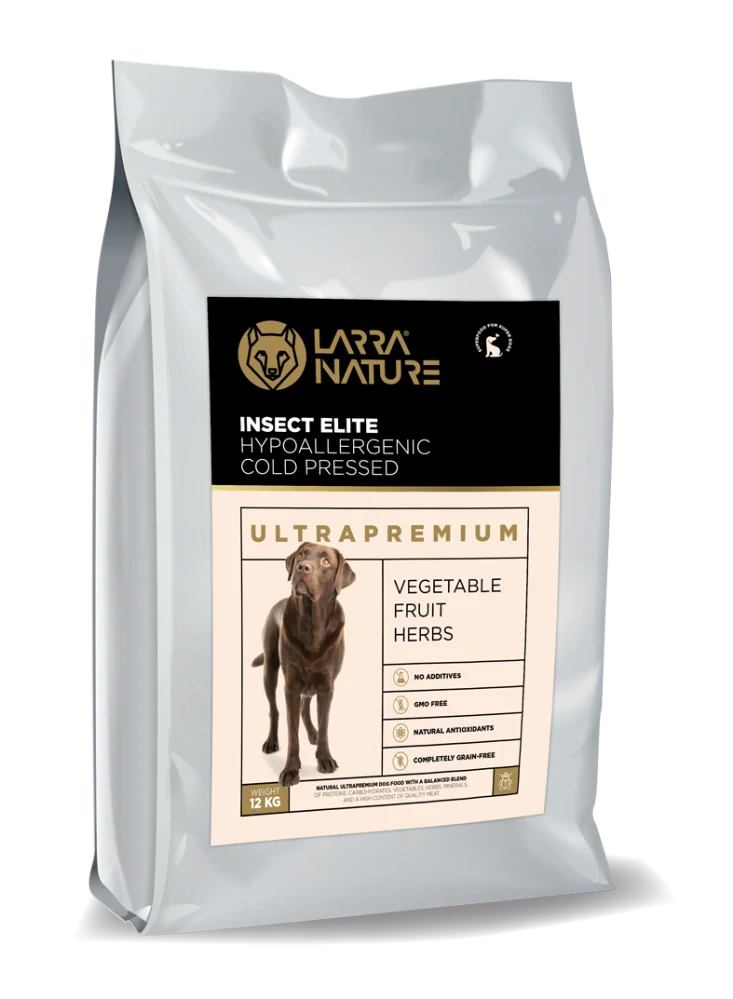 Larra Nature INSECT /Hmyzie/ Ultraprémium Hypoalergénne lisované za studena 22/12 12kg