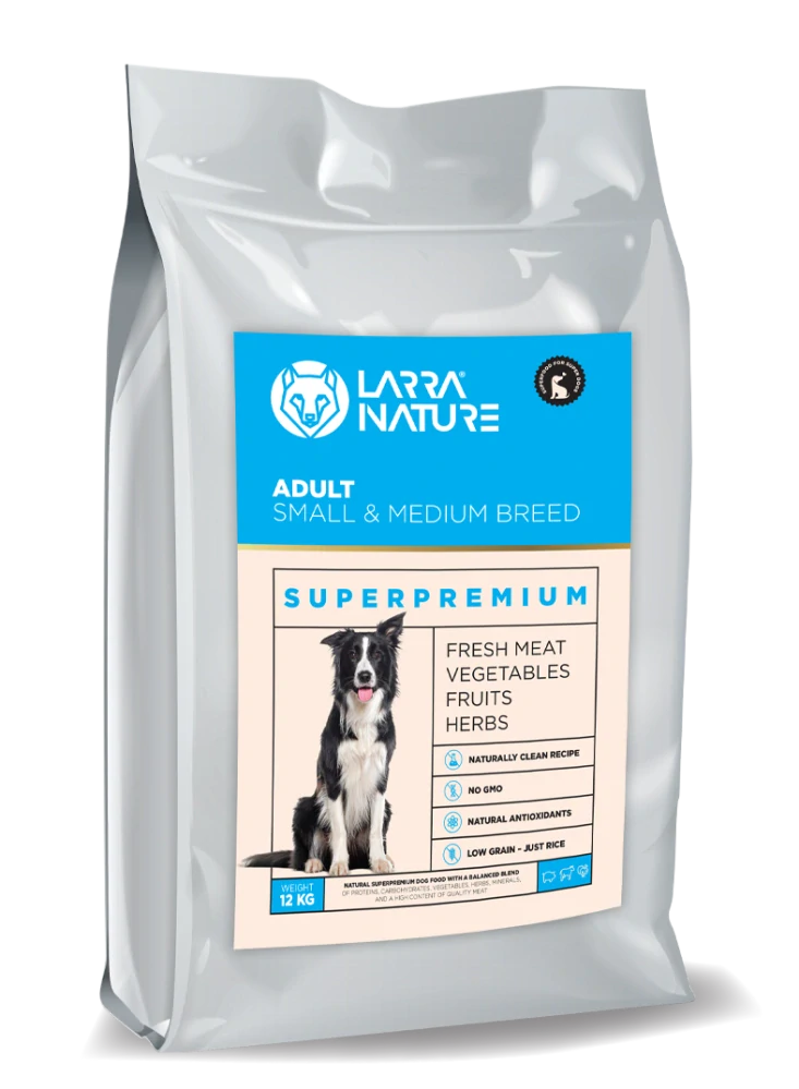 Larra Nature Adult Superprémium Malé a Stredné Plemená 26/14 3x12kg