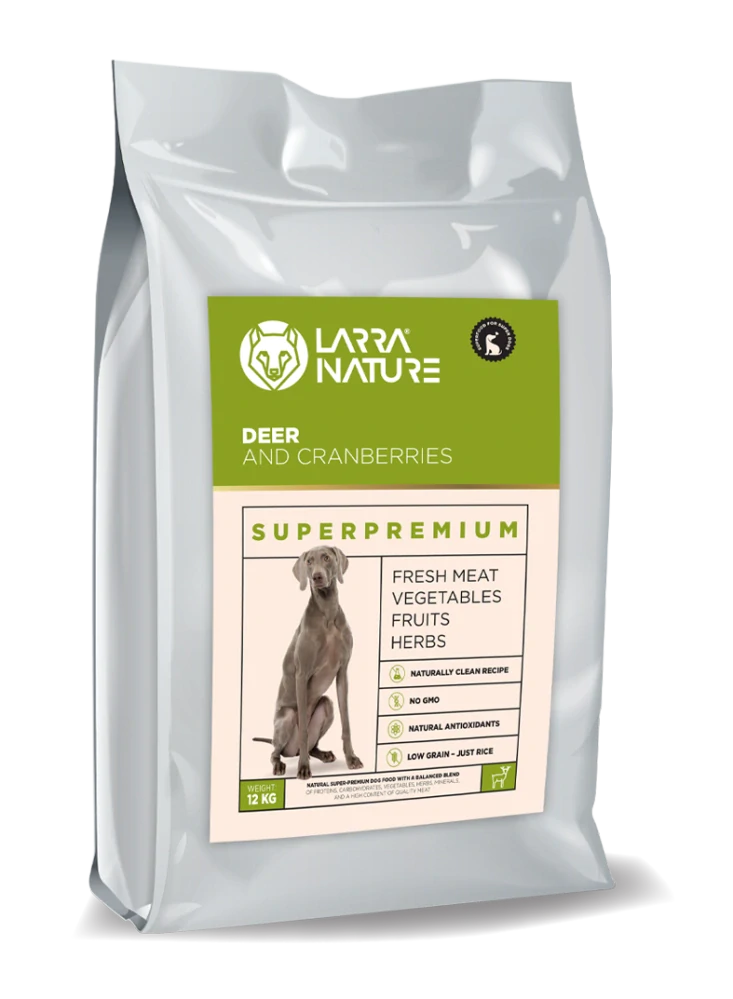 Larra Nature Jeleň a Brusnice Superprémium 22/12 12kg