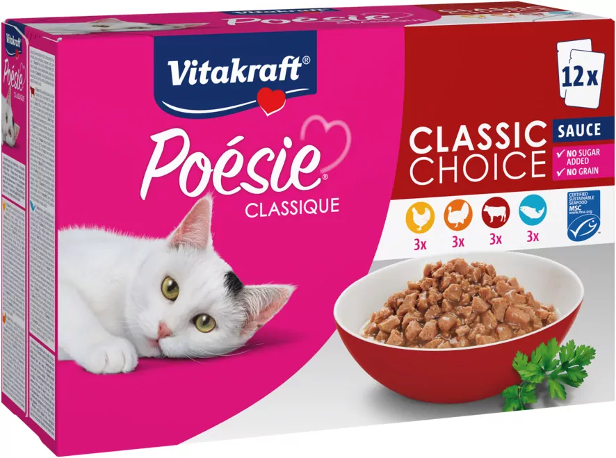Vitakraft POÉSIE CLASSIQUE MP SAUCE MIX 12x85G