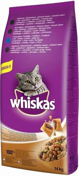 WHISKAS Adult cat s tuniak a pečeň 14 kg