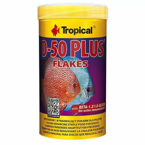 TROPICAL D-50 Plus 250ml/50g základné vyfarbujúce krmivo pre discusy