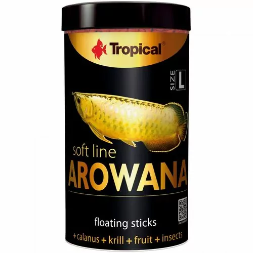 TROPICAL Arowana L 100ml/32g mäkké krmivo vo forme plávajúcich tyčiniek pre mladé arowany