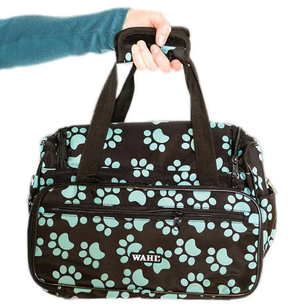Wahl Professional Tote Bag Paw Print - Priestranná taška na príslušenstvo pre starostlivosť o zvieratá s viacerými vreckami