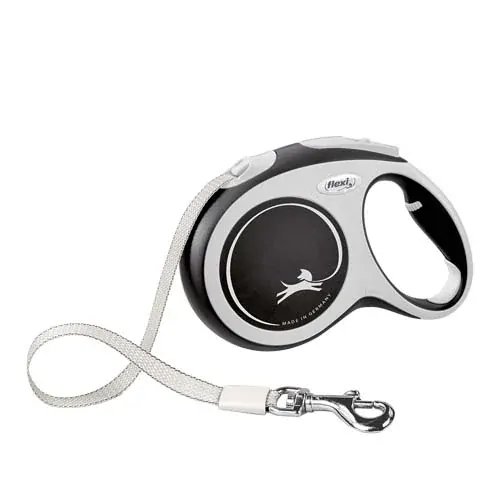 Vodítko Flexi New Comfort páska L 5 m čierne (do 60 kg)