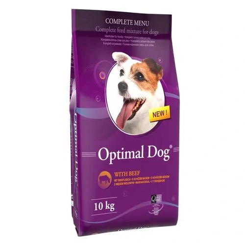 DELIKAN OPTIMAL DOG - beef 23/10 10kg Kompletné krmivo pre psov s nízkou záťažou s prídavkom hovädzieho mäsa
