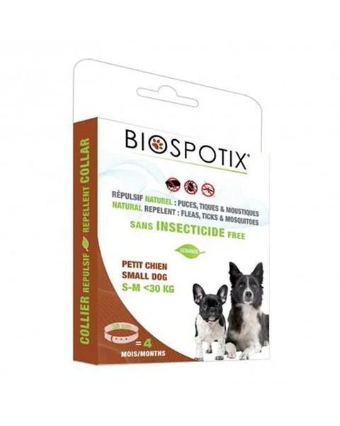 Obojok BIOGANCE Biospotix Small dog SM s repelentným účinkom 38 cm (do 30 kg)