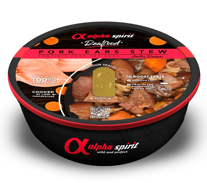 Alpha Spirit Dog Realfood - Guláš z bravčových uší 280g
