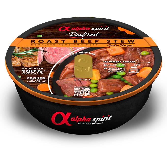 Alpha Spirit Dog Realfood - Hovädzí guláš 280g