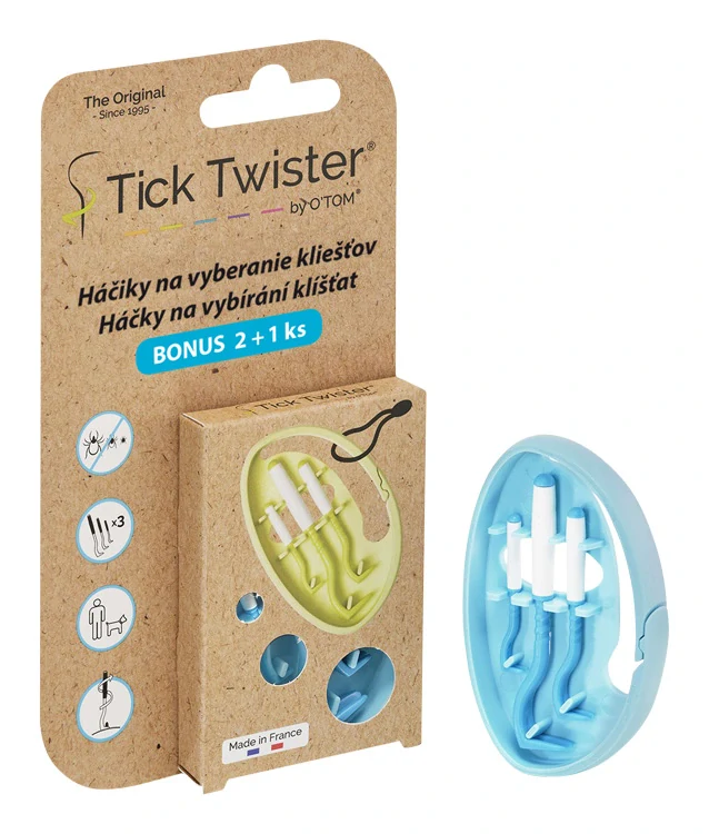 Tick Twister Háčiky na vyberanie kliešťov 3ks klip(vajíčko)