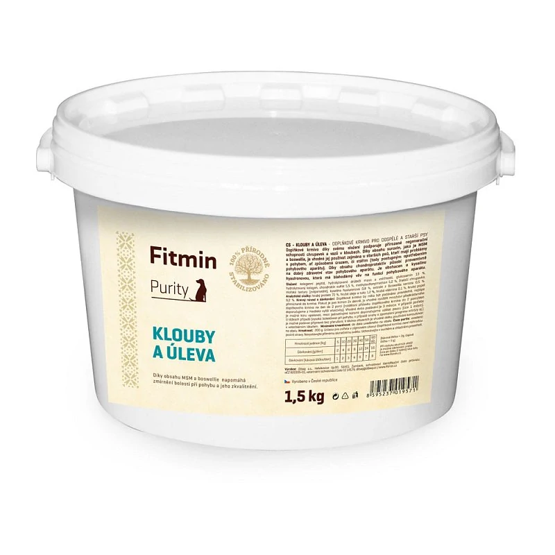 Fitmin dog Purity Kľby a úľava - 1,5 kg