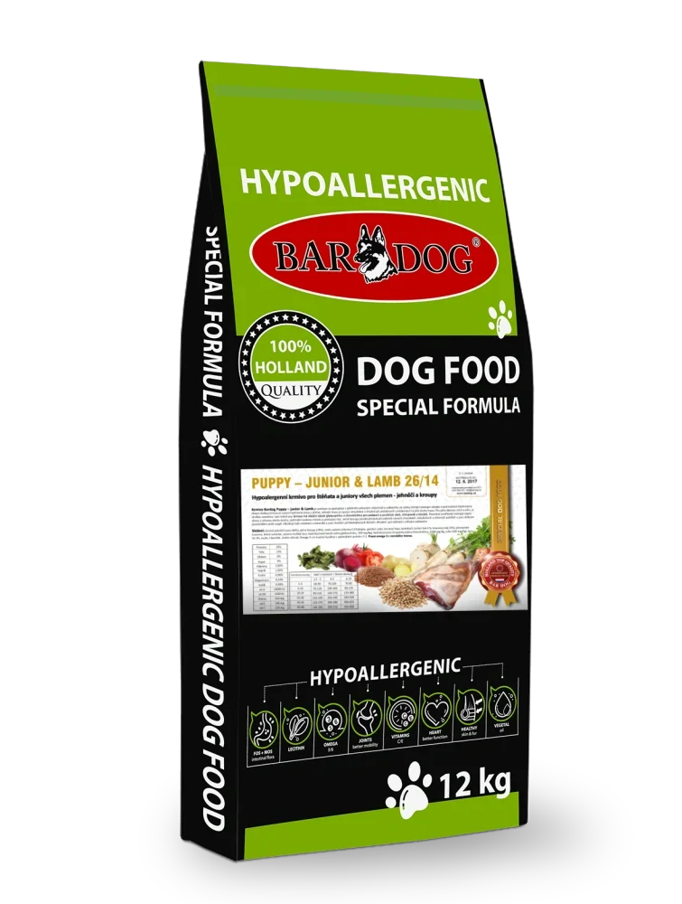 BARDOG Puppy - Junior & Lamb 12 kg