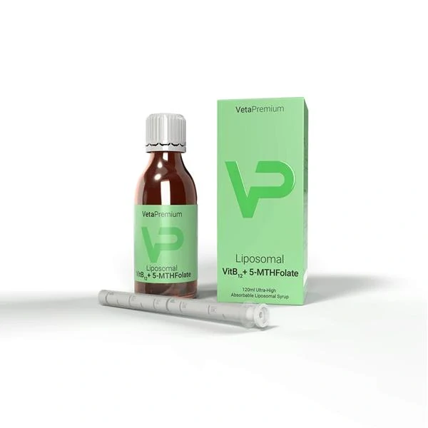 VetaPro Liposomal VitB12+5-MTHF sirup 120 ml