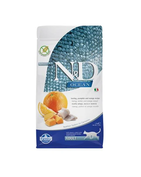 Farmina N&D cat OCEAN PUMPKIN (GF) adult, herring & orange 1,5 kg