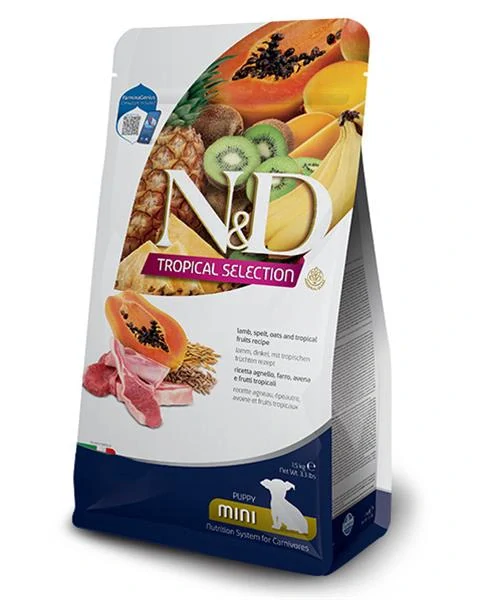 Farmina N&D dog TROPICAL SELECTION (AG) puppy mini, lamb 1,5 kg