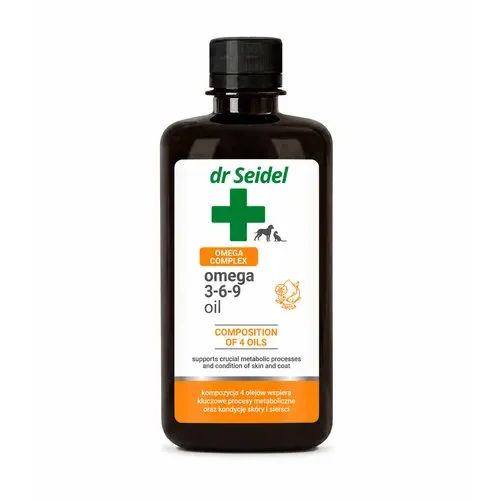 Dr Seidel Omega 3-6-9 oil 250ml rybí olej na podporu imunity a srsti pre psov a mačky