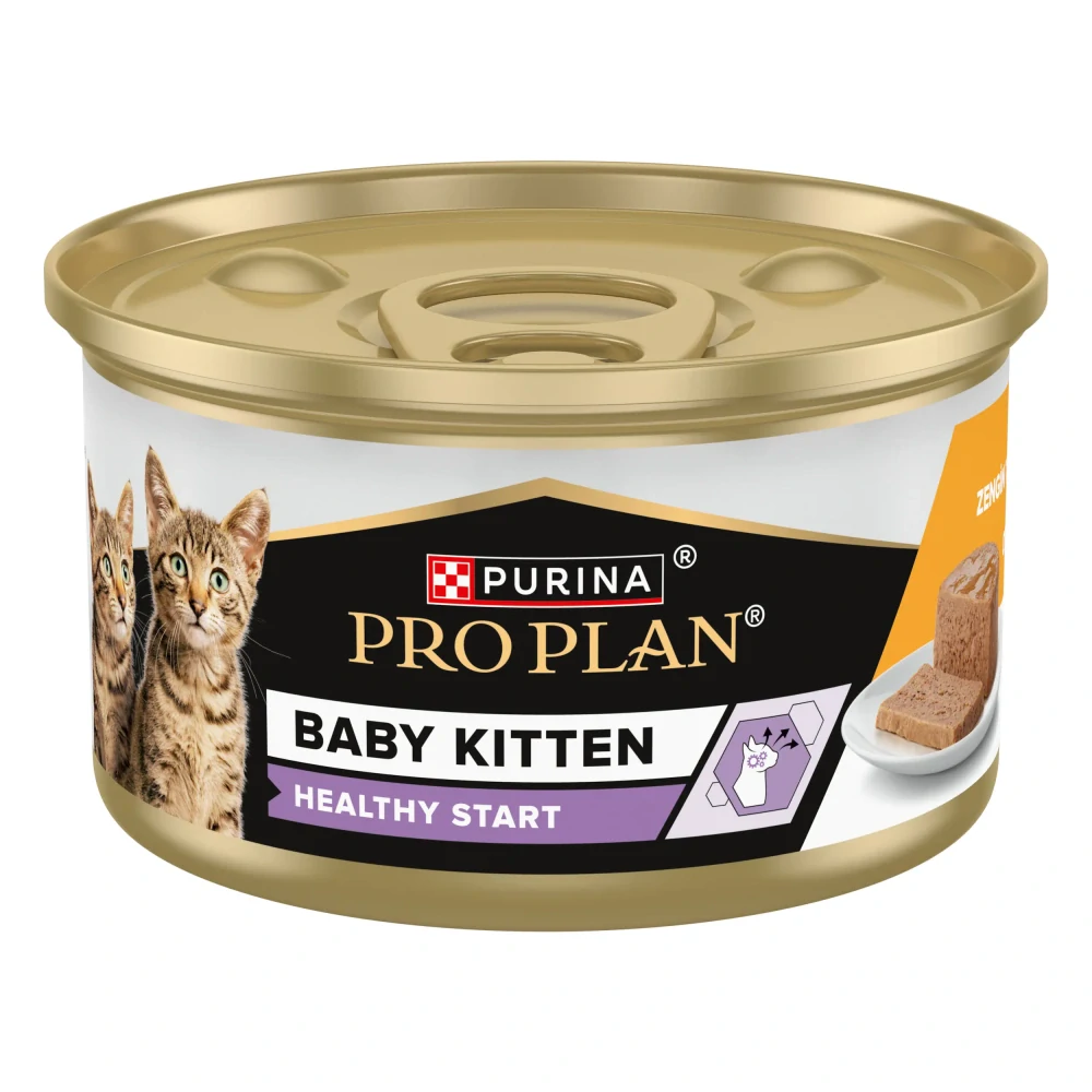PRO PLAN BABY KITTEN HEALTHY START paštéta s kuraťom 85g konzerva pre mačiatka