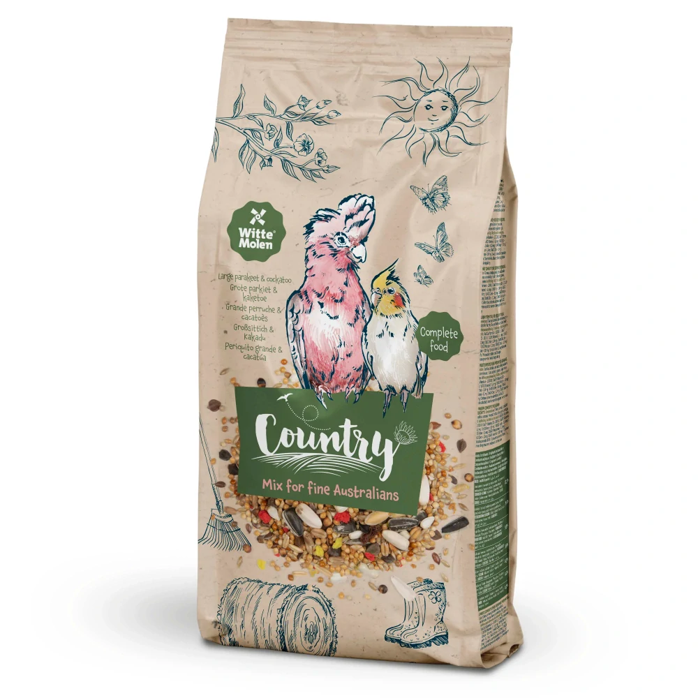 COUNTRY kompletné krmivo pre veľké papagáje a kakadu 2,5kg
