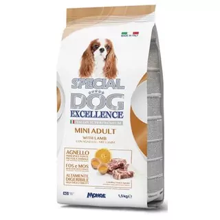 MONGE SPECIAL DOG EXCELLENCE MINI ADULT jahňa 1,5kg 29/13,5 superprémium