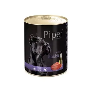 PIPER ADULT 800g konzerva pre dospelých psov králik
