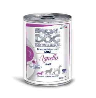 MONGE SPECIAL DOG EXCELLENCE MINI ADULT jahňa kúsky 400g konzerva
