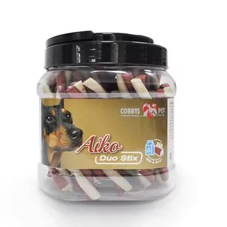 COBBYS PET AIKO Duo Stix 12cm Mlieko+Hovädzina