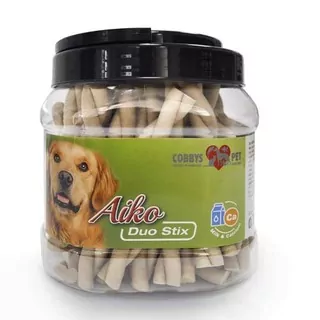 COBBYS PET AIKO Duo Stix 12cm Vápnik+Mlieko