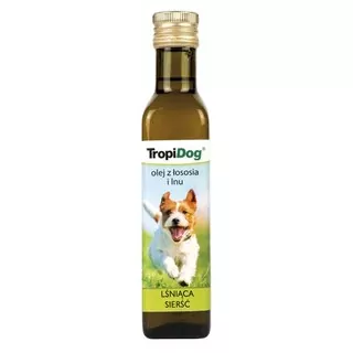 TropiDog Lososový a ľanový olej pre psov 250ml