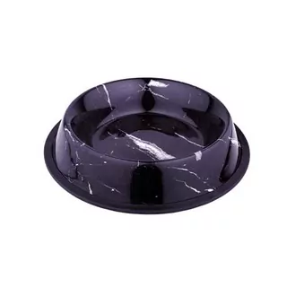 DUVO+ Protišmyková nerezová miska s mramorovým vzorom 1000ml 25,8x25,8x5,1cm L