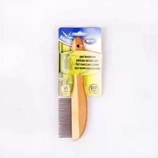 DUVO+ Hrebeň vyčesávač z bambusu - 21 zubov 21cm