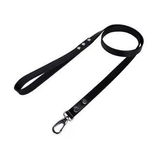 COBBYS PET Vodidlo z pravej kože čierne 120cm/20mm