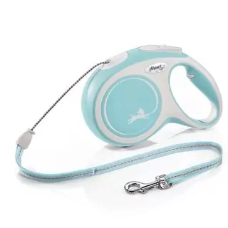 Vodítko Flexi New Comfort lanko M 8 m svetlomodré (do 20 kg)
