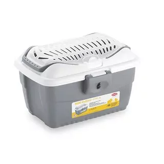 STEFANPLAST Prepravka Mini Gulliver biela/sivá 40x30x24cm