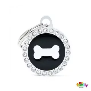 MF BLACK GLAM BONE gravírovateľný prívesok 2,85x2,15cm