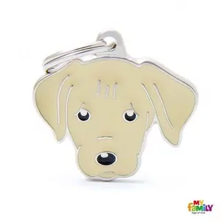 MF YELLOW LABRADOR 2,6x3,3cm gravírovateľný prívesok