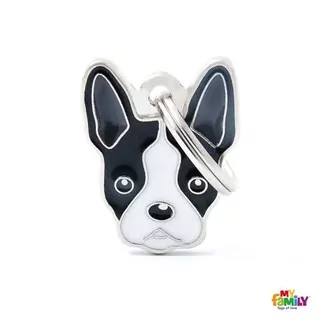 MF BOSTON TERRIER gravírovateľný prívesok 2,6x2,1cm
