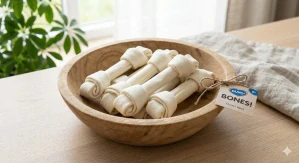 DUVO+ BONES! Viazaná byvolia kosť biela 13cm/8ks