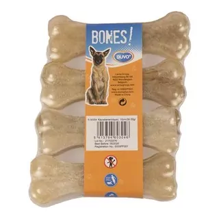 DUVO+ BONES! Lisovaná byvolia kosť 10cm/4ks